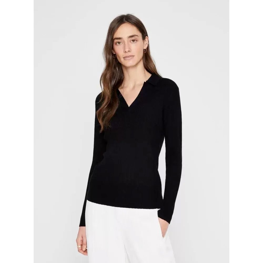 CLUB  MONACO | RIBBED EVERYDAY COLLAR SWEATER